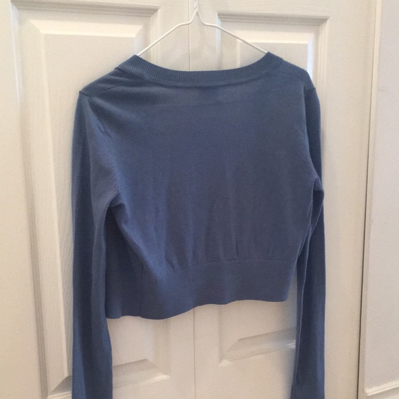 Artizia Sunday Best Blue Cropped Silk Cashmere Cardigan - Picture 5 of 5
